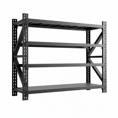 Heavy Duty Garage Storage Shelves, 71" Wide Metal Shelving Unit, 6000LBS Capacity, 4-Tier Adjustable Industrial Rack for Warehouse Basement Shop, 71" W X 24" D X 69" H